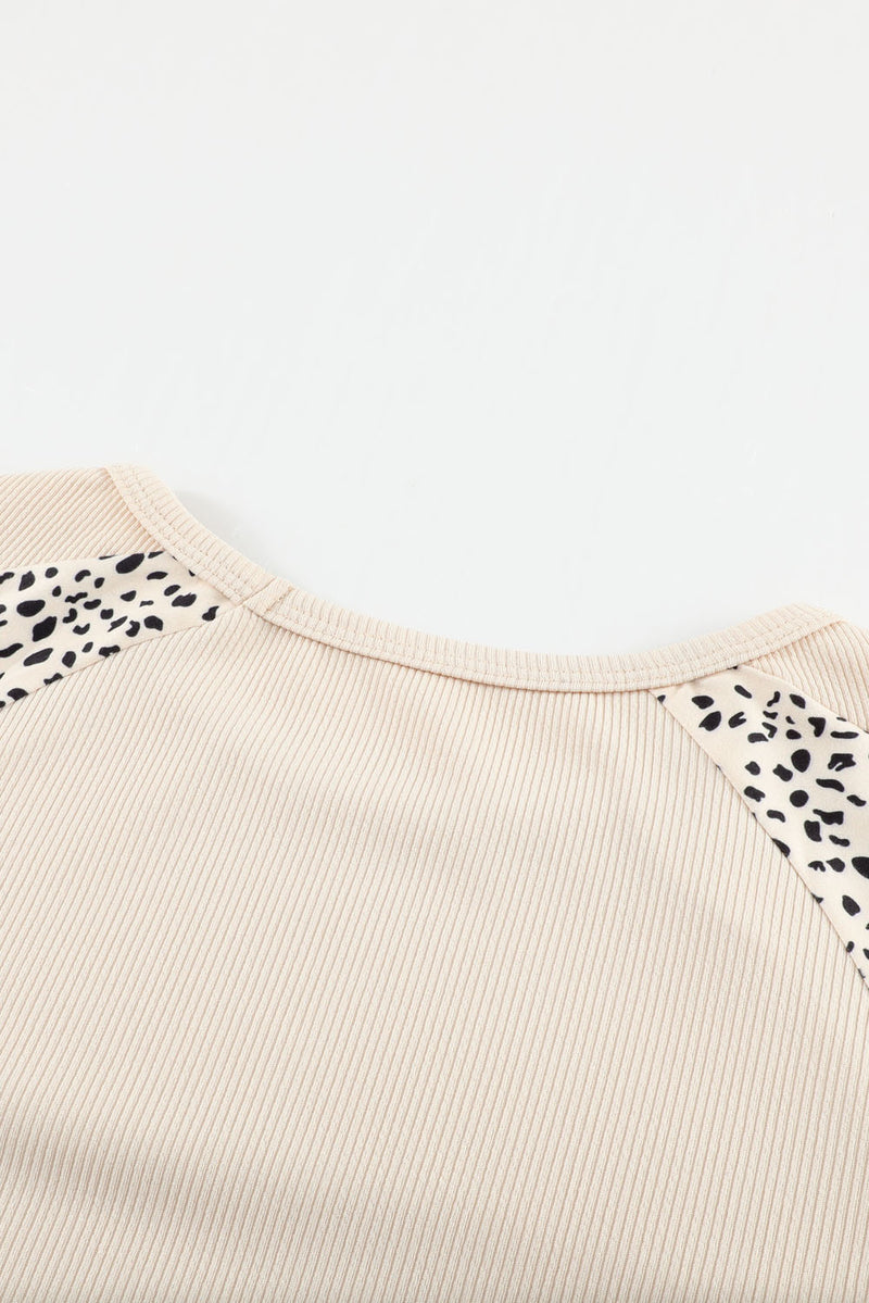 Blank Apparel - Leopard Print Pullover Top