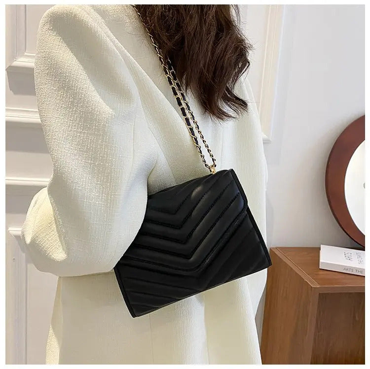 Single Shoulder Retro Fashionable Small Square Bag Crossbody Handbag