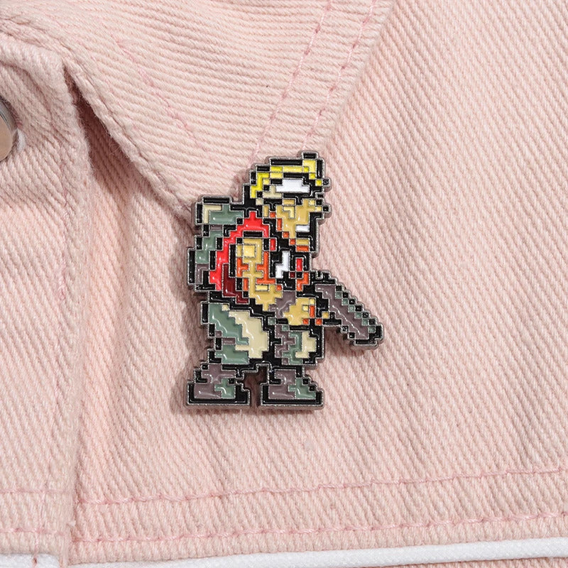 Shooting Game Pin Cool Enamel Pin Men's Brooch Jeans Brooches Brooches for Clothing Badges Jewelry Accessory Anime Fans Gift