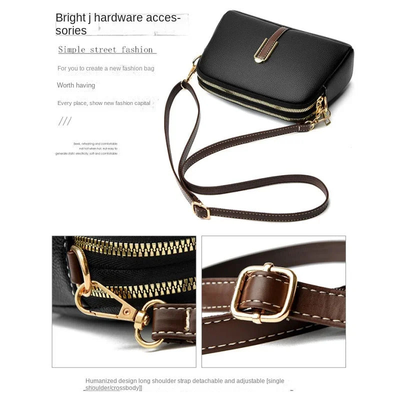 100% Genuine Leather Shoulder bag Women Handbag Designer Cowhide Flap Bag Luxury Women's Messenger Bags Crossbody Bags For Women