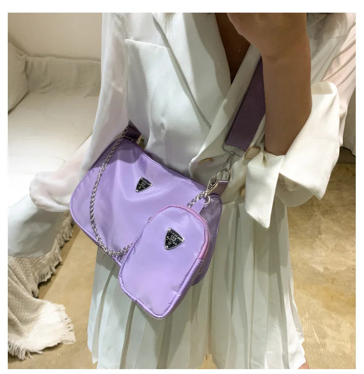 New Simple Small Crossbody Female Armpit Bags Solid Color Shoulder Bags Casual Bags Slanting Women's Bags Mother's Bags