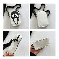 1pcs PU Leather Gothic Devil Halloween Unisex Personality Bags