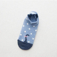 Kawaii Harajuku Cartoon Women Socks Cotton Invisible Sock Cute Animal Stereo Ear Girl Ankle Funny Breathable Socks Calcetines