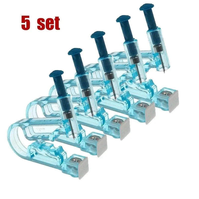 1/5pcs/Set Ear Piercing Gun Kit Asepsis Disposable Healthy Safety Earring Piercer Tool Machine Kit Studs Nose Lip Body Jewelry