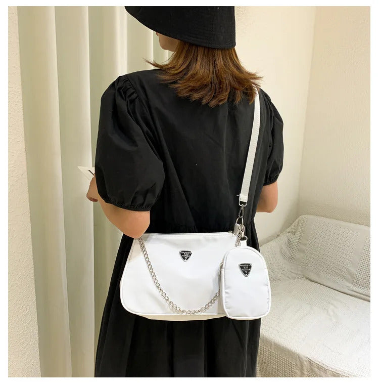 New Simple Small Crossbody Female Armpit Bags Solid Color Shoulder Bags Casual Bags Slanting Women's Bags Mother's Bags