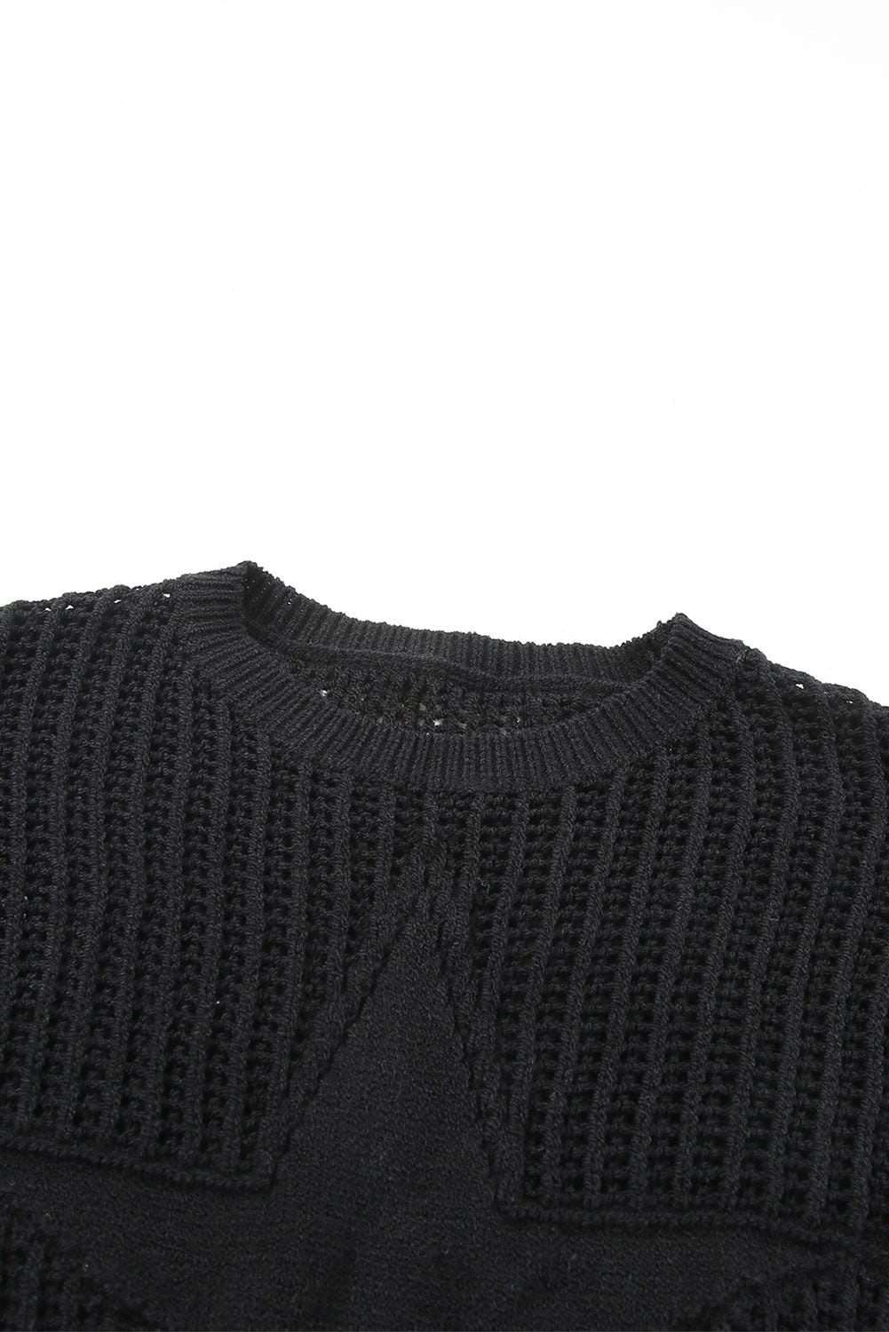 Black Seeing Stars Oversized Sweater