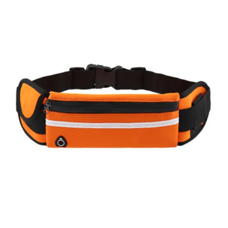 Outdoor Sports Waterproof Reflective Strip Waist Bag Mobile Phone Cycling Fitness Running Waist Bag Adjustable Elastic Strap