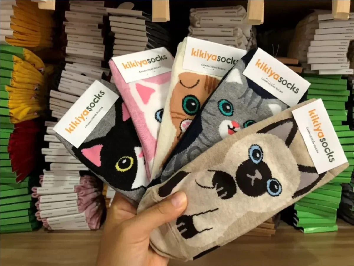 1-5Pairs Cotton Short Sock Cartoon 3D Cat Puppy Dog Animal Socks Harajuku Kawaii Women Girls Anklet Socks Breathable Casual Sox