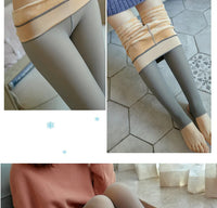 Pantyhose Women Winter Translucent Fleece Warm Leggings Push Up Elasticity Thermal Stockings Woman Velvet Slim Thicken Tights