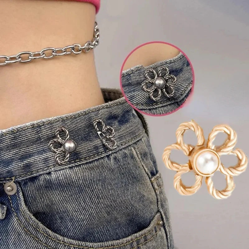 Jeans Waist-cinching Tool Nail-free and Seam-free Pin Waist Adjustment and Tightening Anti-exposure Waist Buckle