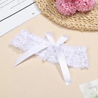 Sexy Fashion Lingerie Wedding Garter Belt Bride Cosplay Party Accessories Bowknot Lace Elastic Leg Ring