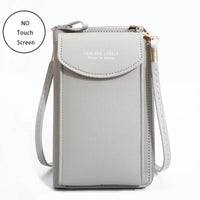 Buylor Women's Handbag Touch Screen Cell Phone Purse Shoulder Bag Female Cheap Small Wallet Soft Leather Crossbody сумка женская