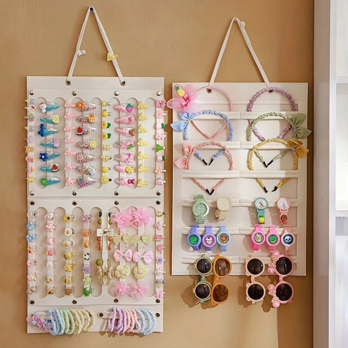 1pc Hair Accessories Hanging Storage Organizer Wall Decoration Hair Bows Storage Hair Clips Hair Rope Glasses Organizing Storage