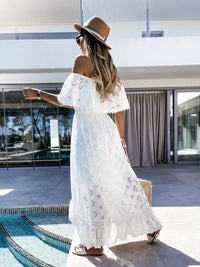 Summer White Dress For Woman 2023 Trendy Casual Beachwear Cover-ups Outfits New Boho Hippie Chic Long Maxi Dresses Elegant Party