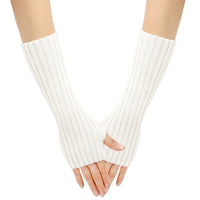 Arm Warmers Autumn Winter Cuffs Hand Sleeves Long Wool Gloves Men Women Knit Sleeves Warm Elastic Fashion Lady Sexy