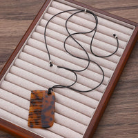 LATS Personality Temperament Comb Pendant Necklace for Women 2024 Trend New Delicate Design Jewelry Fashion Accessories