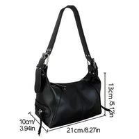 Y2K Style Shoulder Bag For Women Trendy Motorcycle Handbag Minimalist Shoulder Purse For Girls Street Wear