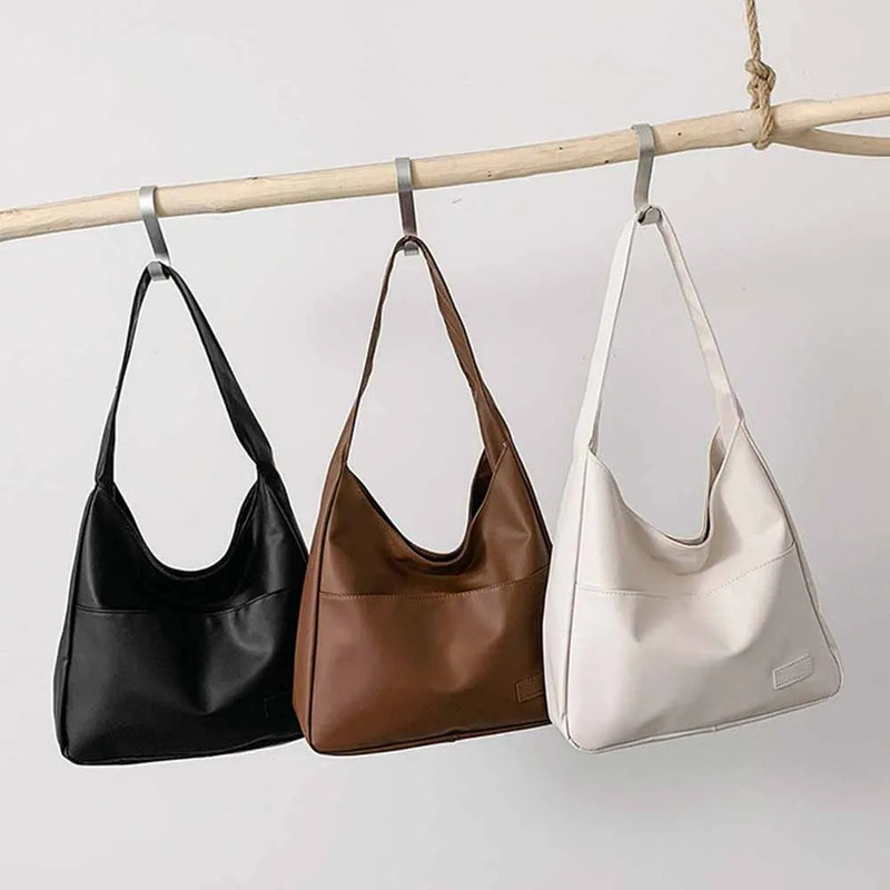 Fashionable and Minimalist Retro Shoulder Bag, Handbag, Casual Commuting Trend, Large Capacity Tote Bag-ll