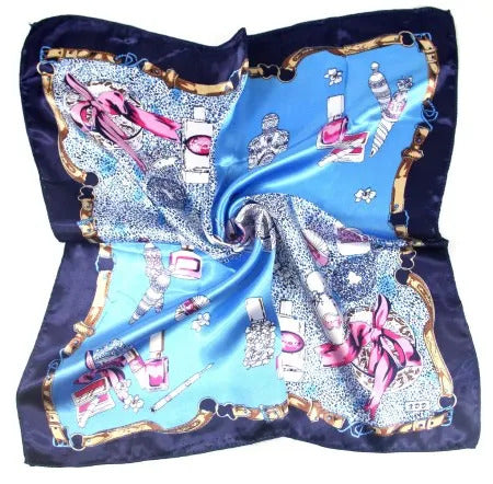 New spring and summer small silk scarf female silk wild professional small square towel 50.50cm