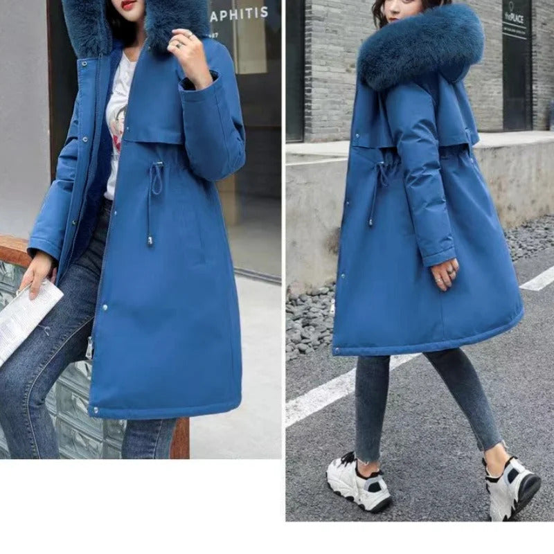 Plus Size Women's Winter Jacket Hoodie Padded Jacket Casual Windbreaker Office Lady's Matching New In Coats & Jackets Outerwear