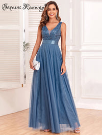 Sexy prom bridesmaid dresses for women elegant mesh birthday evening party dress woman backless maxi sequin summer dress vestido