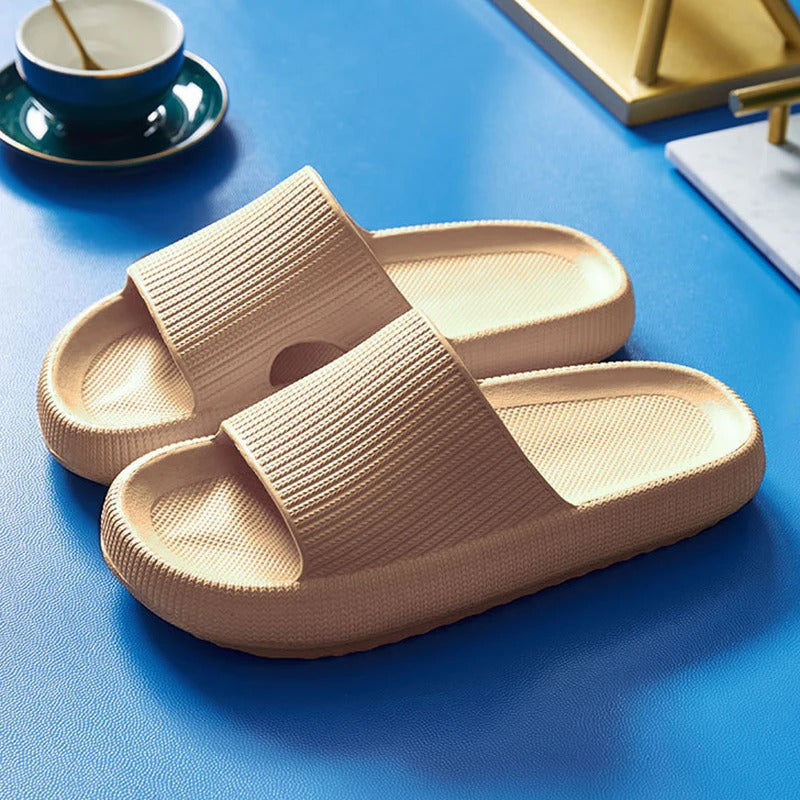 Women Thick Platform Cloud Slippers Indoor Home Eva Soft Sole Pillow Slides Sandals Woman 2023 Summer Non Slip Beach Flip Flops