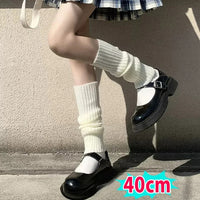 40-70cm Knitted Lolita Leg Warmers Women's Long Socks Autumn Winter Wool Foot Cover Arm Warmer Y2K Crochet Heap Socks Boot Cuffs