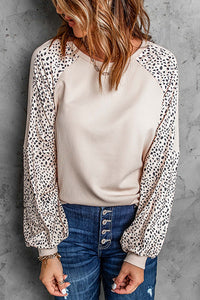 Blank Apparel - Leopard Print Pullover Top