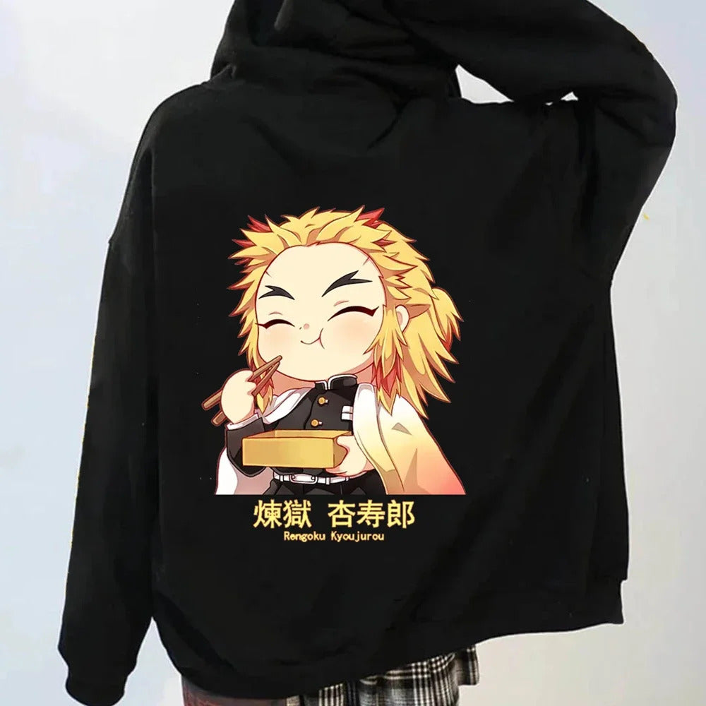 Anime Kochou Shinobu Zipper Hoodie Manga Winter Autumn Casual Jacket Sweatshirt Harajuku Demon Slayer Kimetsu No Yaiba Coats