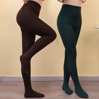 New Women Winter Thermal Leggings Warm High Waist Slim Thicken Velvet Tight Pants Pantyhose Fleece Stretchy Leggings Stockings