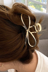 Gold Bowknot Shape Claw Clip