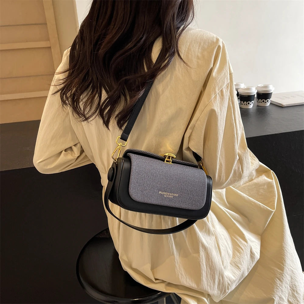 Simple Fashion Mini Square Women Crossbody Bags 2024 Luxury Designer Purses And Handbags Box Shape Pure Color Shoulder Satchels