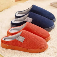 Women's Men's Thick Soft Bottom Home Slippers Household Plush Slippers Anti-slip Thermal Slippers Indoor Winter