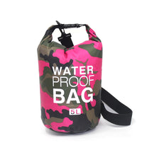 2/5/10/15/30L Outdoor Camouflage Waterproof Dry Bags Portable Rafting Diving Dry Bag Sack PVC Swimming Bags for River Trekking