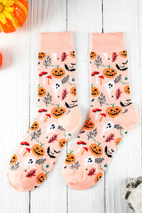 Delicacy Spooky Season Halloween Element Print Socks