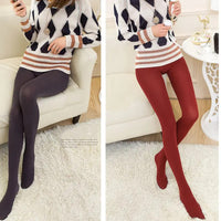 Thick Thermal Full Hosiery Winter Clothing Accessories Women's  Pantyhose Full Foot Tights Pants Fleece Leggings