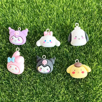 10pcs  Simulated Cute  Rabbits Dogs Cats Resin Charms Accessory Pendants Handmade  Jewelry DIY Earring Necklace