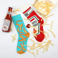 1 Pair Man Women Sock Original AB Tide Socks Colorful Socks Flowers Fruits Candy Cotton Socks Daily Friend Get-together Gifts