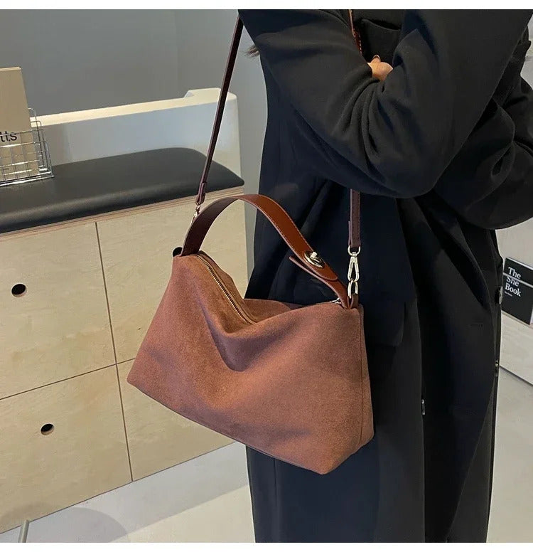 Zipper Solid Color High Capacity PU Shoulder Bags 2024 Hot Sale Bags for Women Simple Fashion Tote Bolsas Femininas