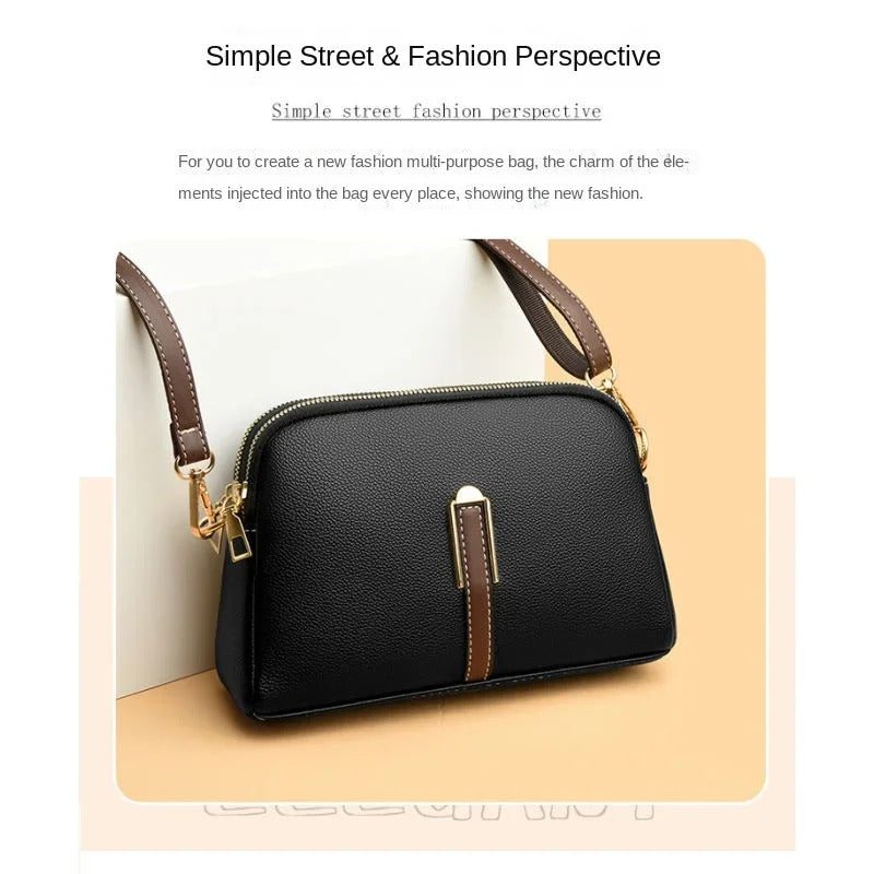 100% Genuine Leather Shoulder bag Women Handbag Designer Cowhide Flap Bag Luxury Women's Messenger Bags Crossbody Bags For Women