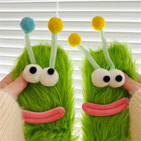 Funny Monster Socks Autumn Winter Coral Fleece Floor Socks Couple Sleep Sock Fuzzy Socks Christmas Stockings