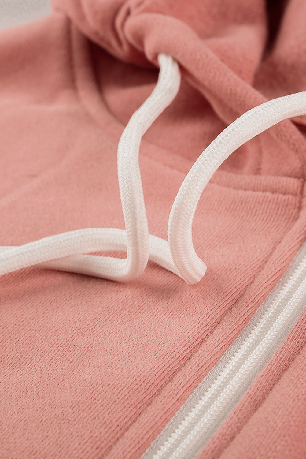 Pink Zip-up Hoodie Jacket