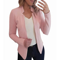 New Cross-Border Women's Wear, Pure Color Chigong Small Suit Cardigan Formal Jacket