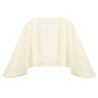 Women Chiffon Cardigan Bolero Shawls 3/4 Sleeve Solid Soft Cape Coat Wedding Bridal Party Dress Wraps Beach Vacation Cover Ups