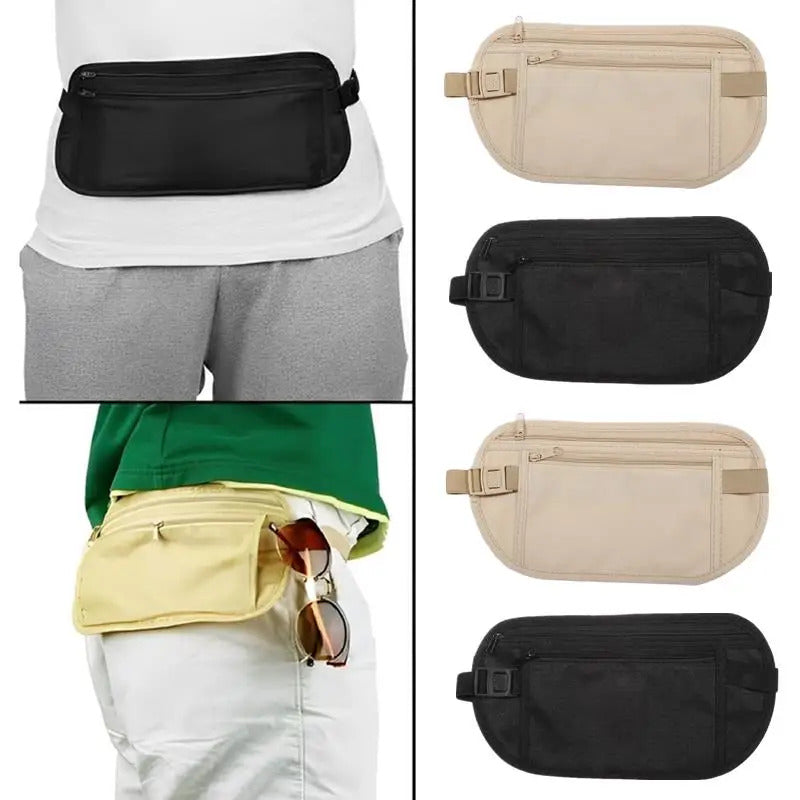 Sport Running Wais Bag Invisible Travel Waist Packs Pouch For Passport Money Belt Bag Hidden Security Wallet Gift Pack Money Bag