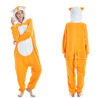 Kigurumi Fox Deer Onesies Cartoon Pajamas For Adults Women Men Animal Pyjamas Homewear Halloween Christmas Cosplay Party Costume