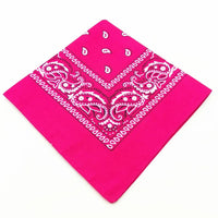 Unisex Men Women Bandana Hairband Cowboy Mens Biker Sports Headwear Wrist Hairwrap Single Sided Head Wrap Scarf Paisley