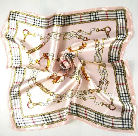 New spring and summer small silk scarf female silk wild professional small square towel 50.50cm