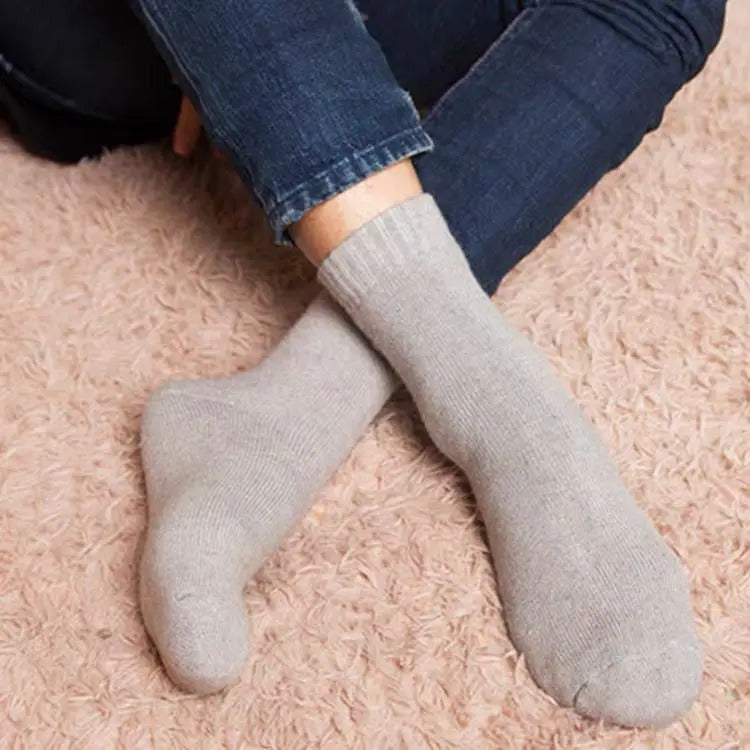 2024 New Winter Super Thicker Warm Socks Wool Male Men Women Socks Solid Socks Merino Wool Socks Against Cold Snow Terry Socks