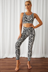 Leopard Bra Leggings Sports Set